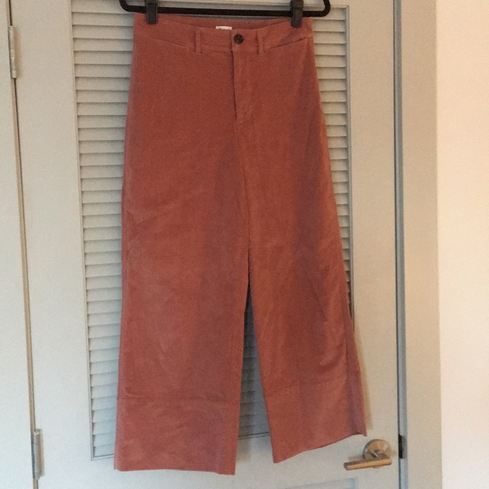 Madewell Emmett Wide Lop Crop Cords